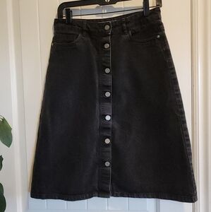 Noisy May black Jean skirt